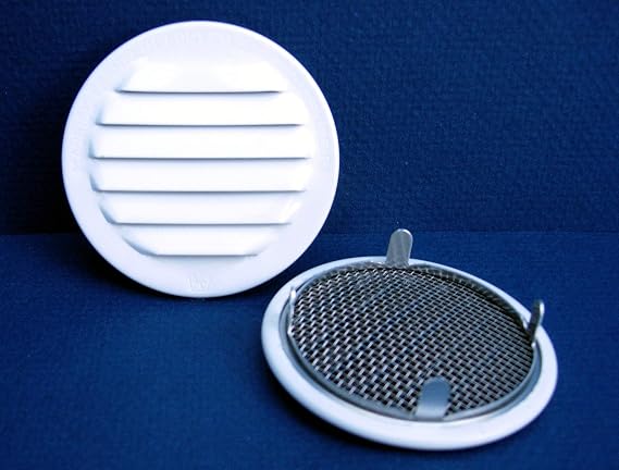4 Round Vent - tab Style - White - Pkg of 4