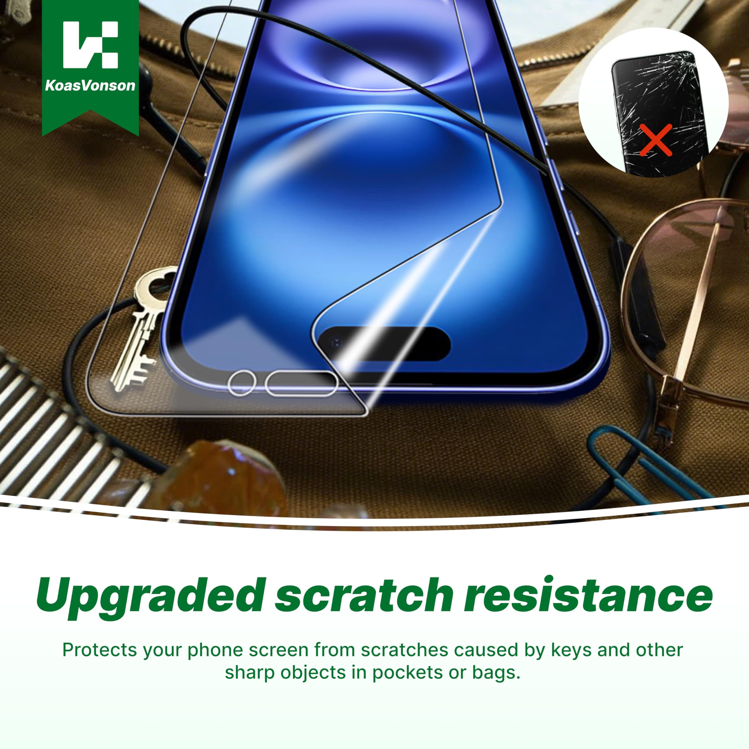 [2 sztuki hydrożelowej folii ochronnej na wyświetlacz kompatybilna z Oppo Reno15, przezroczysta folia na telefon komórkowy Ultra HD, obsługuje identyfikator odcisków palców i rozpoznawanie