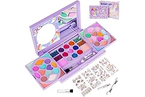 KIDCHEER Toddler Makeup Kit for 3 Year Old Girls - Washable, Non-Toxic,...