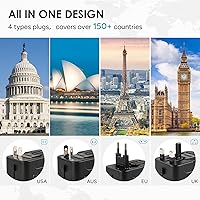 Vista 3 de Travel inspira Combo de báscula digital de equipaje y adaptador de enchufe de viaje, Combo de báscula digital de equipaje y adaptador de enchufe