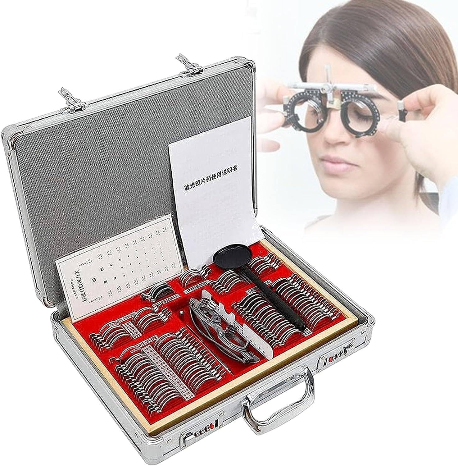 Kit Optometria Professionale 266 Lenti Di Prova Con Custodia In