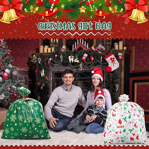 Miniatura 5 de 16 bolsas de regalo de Navidad extra grandes de 44 x 36 pulgadas, bolsas de regalo grandes para regalos grandes, bolsas de regalo grandes para