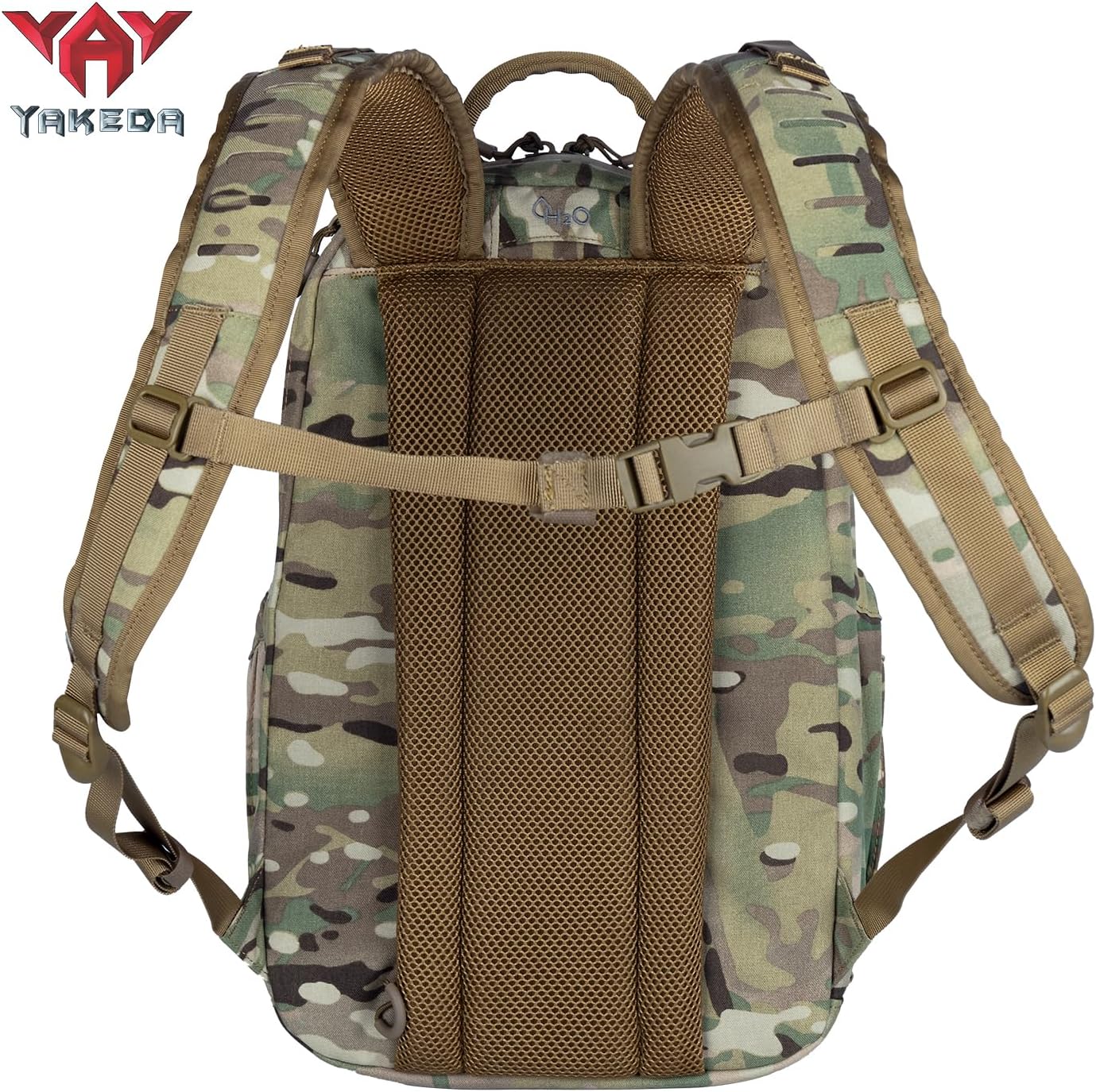 vAv YAKEDA 500D NylonTactical Military Backpack for Men,Fit 12.6-15.6 inches Laptop, Daily Bag for Hiking,hunting,running (CP)