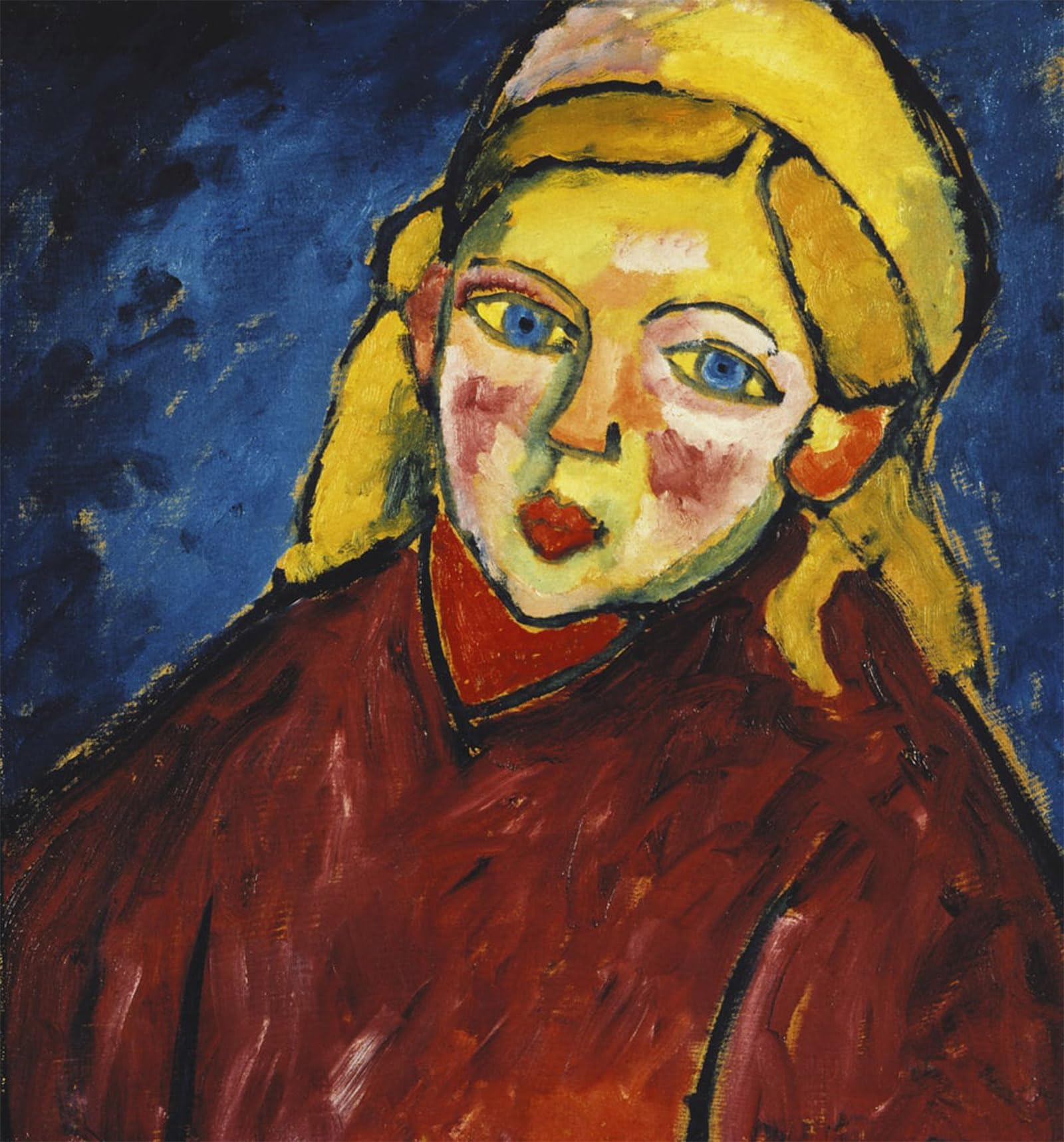 POSTERIIk Vintage Print Pop Art Landscape Artwork Child Witheyes Child Witheyes by Alexej Von Jawlensky Art Prints for Office Home Decor 60x90cm