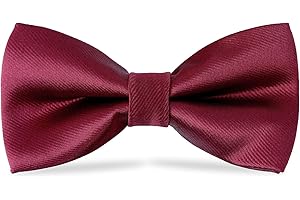 Men's Wine Red Pre-Tied Bow Tie: Exceptional Elegance for Formal Occasions