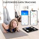 ANT Aura Smart Digital Body Fat Scale with Bluetooth | Accurate Weighing Machine for Body Weight, BMI, Muscle Mass, Body Composition | 180Kg Capacity – Black gallery image