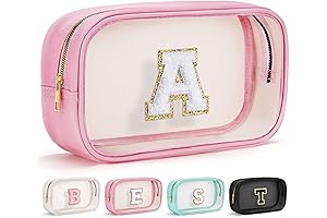Initial Clear Makeup Bag: Ideal Cosmetic Organizer for Travel and Everyday Use