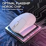 Redragon M916 PRO 3-Mode Wireless Gaming Mouse, Hype-Speed 4K Polling Rate, 49G Ultra-Light 26K DPI Mouse w/Ergonomic Natural Grip Build, Redefinable Macro Buttons, Software Supported