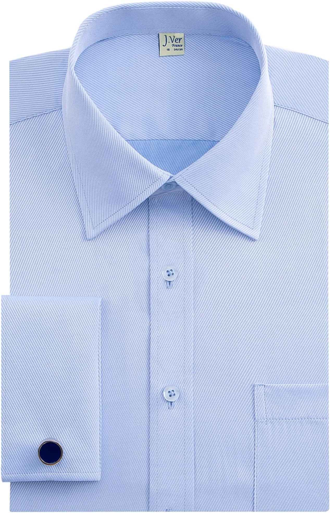 J.ver Mens Long Sleeve Button Down Shirt Classic