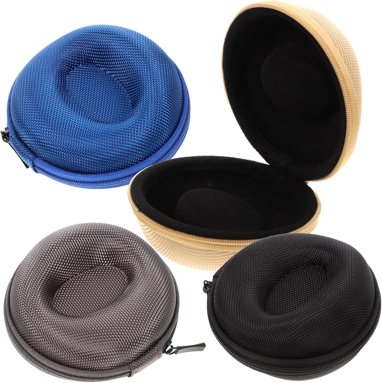KICHOUSE 4pcs Practical Watch Box with Oxford Cloth EVA