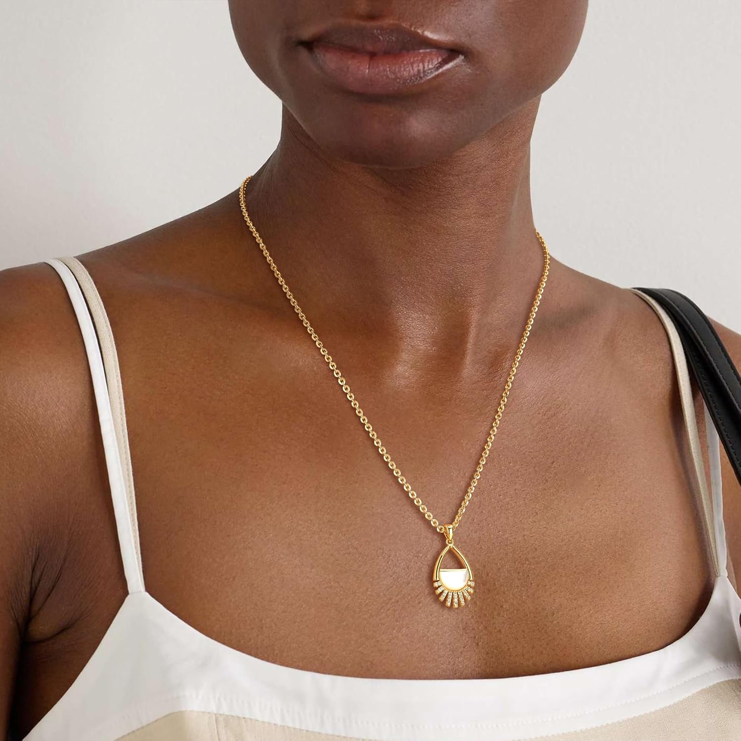 BENEIGE Necklace for Women Dainty Pendant, Charm Necklace with 14K Gold Plated Versatile Jewelry Gift for Everyday - Image 3