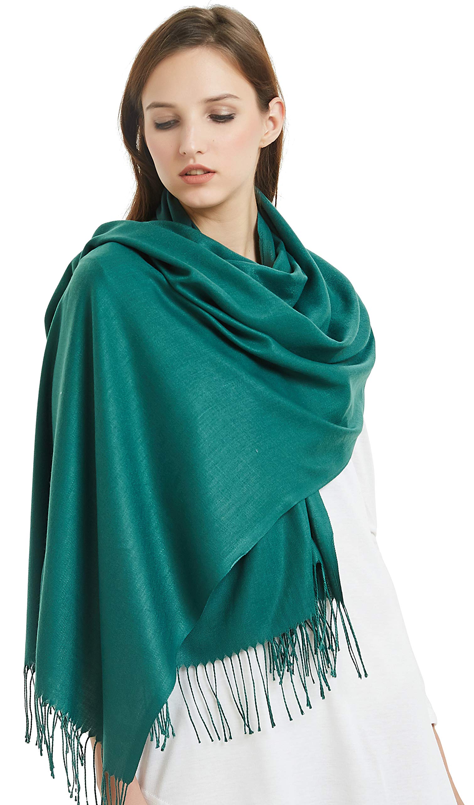 VIVIAN & VINCENTLarge Extra Soft Cashmere Blend Women Pashmina Shawl Wrap Stole Scarf Hijab