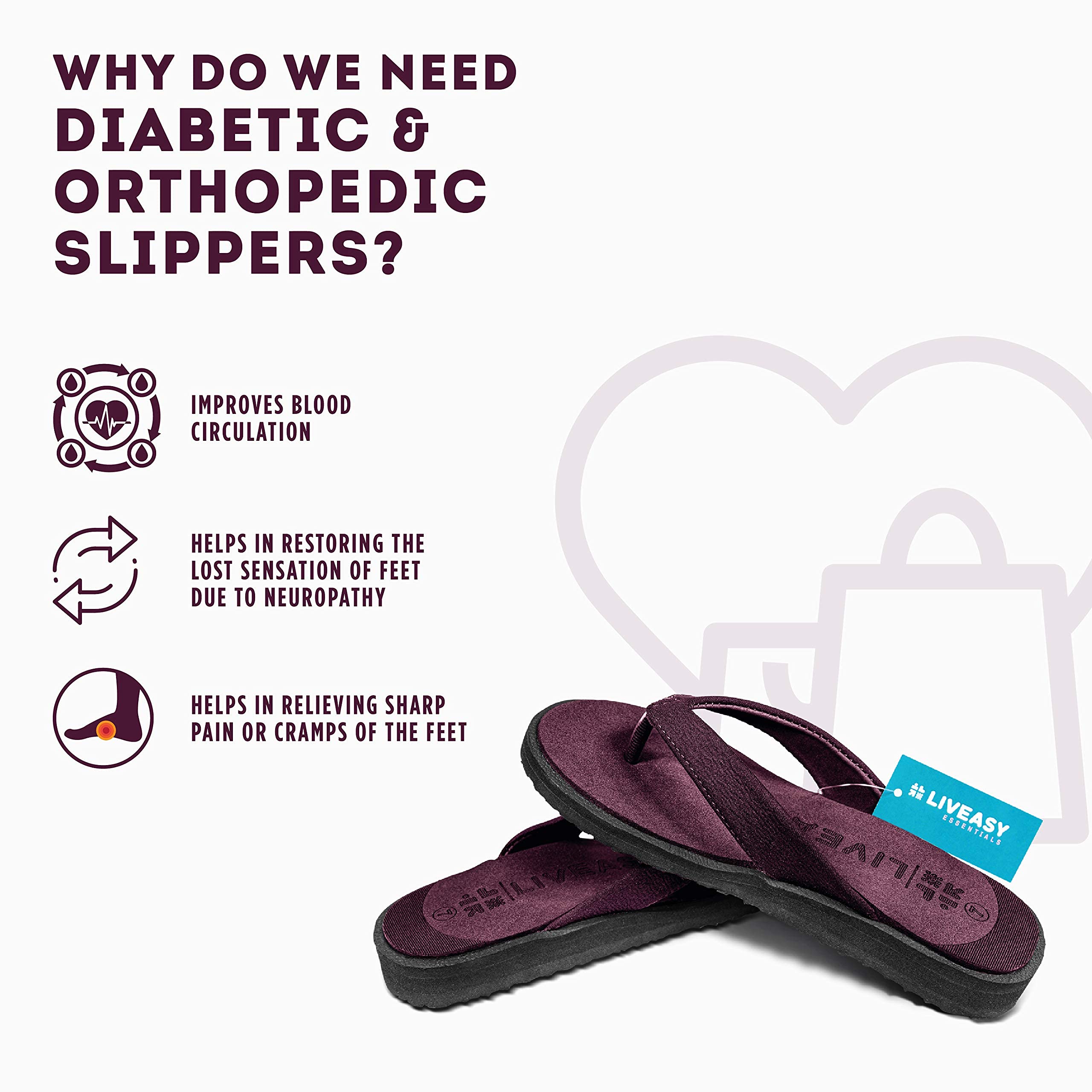 Liveasy Orthopedic Slippers For Women Liveasy Extra Soft Ortho