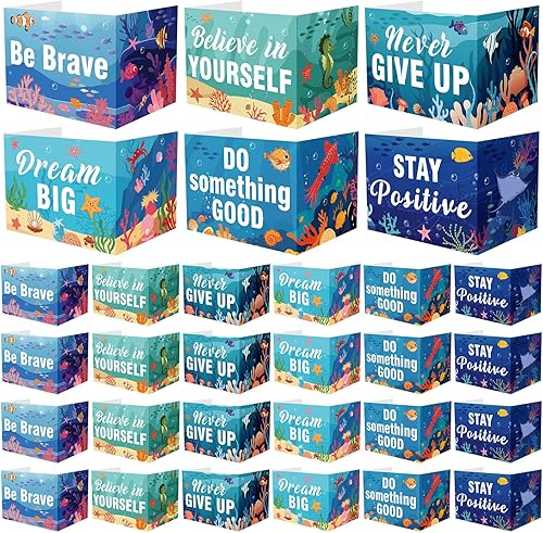 Miniatura 16 de Honoson 24 Piezas a Granel Carpetas de Privacidad Inspiradoras para Estudiantes Tableros de Cartón de Privacidad para Exámenes Palabras