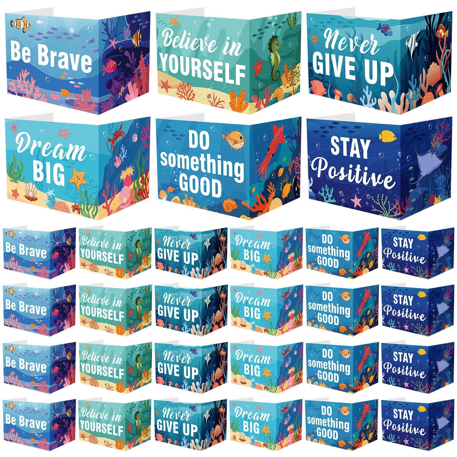 Honoson 24 Pcs Inspirational Privacy Folders for Students