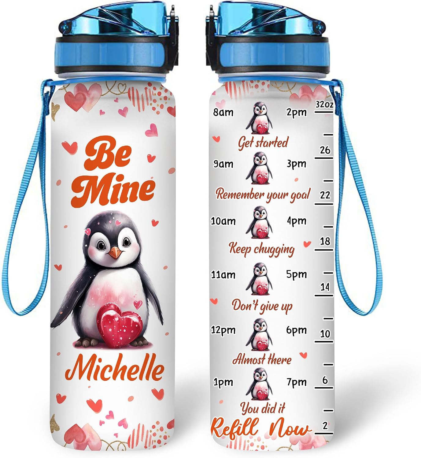 Hyturtle Valentine Water Bottle 19022024 (Penguin)