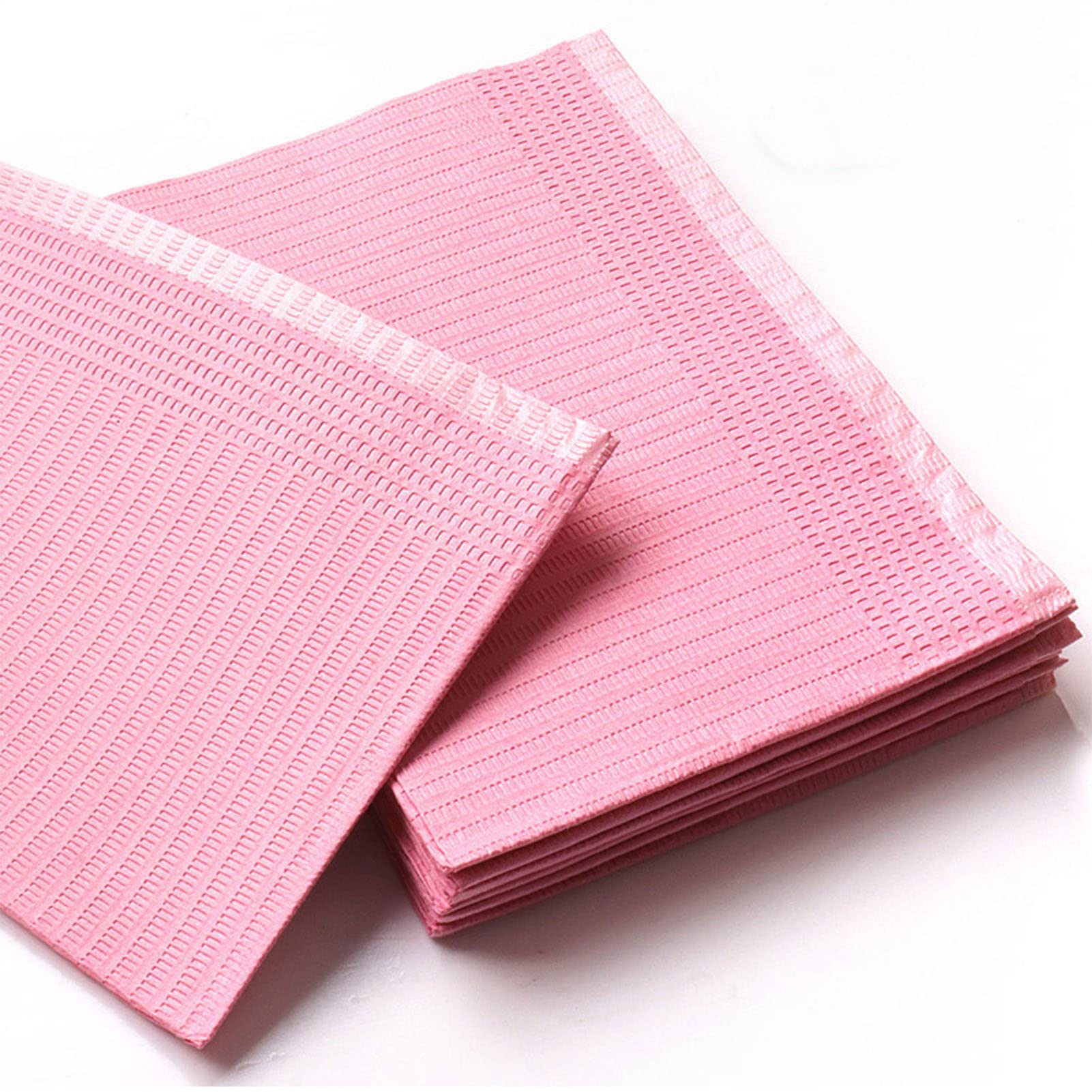 Cocoarm Tovaglia Usa e Getta in Tessuto per Tatuaggi, 125 Pezzi, 17,1 X 12,8 Pollici, con Struttura Spessa e Buon Assorbimento, per Tatuatori e Appassionati (PINK)