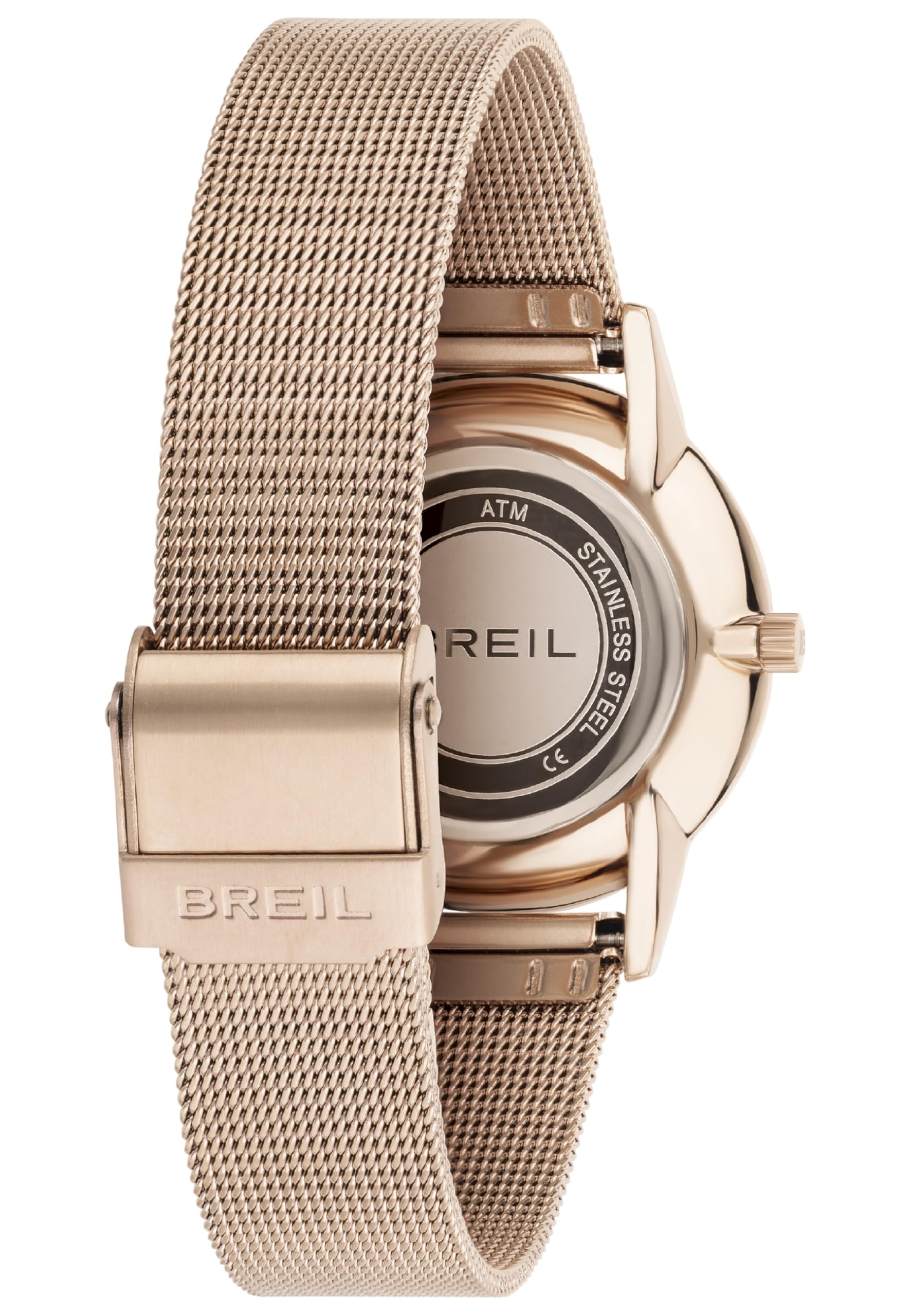 Breil, Collezione Avery, Orologio Donna in Acciaio, Movimento al Quarzo Solo Tempo, Resistente all'Acqua, Lunghezza Regolabile 14.5-20 cm, Chiusura Déployante con Pulsanti, Cassa 25 mm, Silver-Black