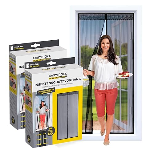 EASYmaxx Fliegengitter Tür mit Magnetverschluss | 90 x 210 cm