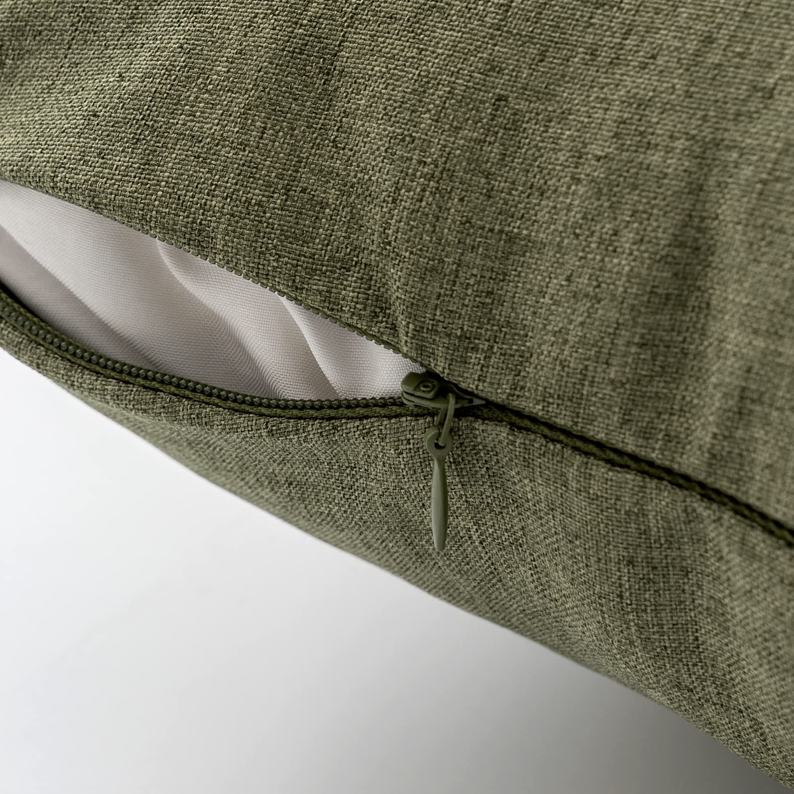 EMEMA Federe Cuscini Impermeabili 50x50 Cm - 2 Pezzi, Grigio Scuro, Per Esterno E Interno - Foto 3