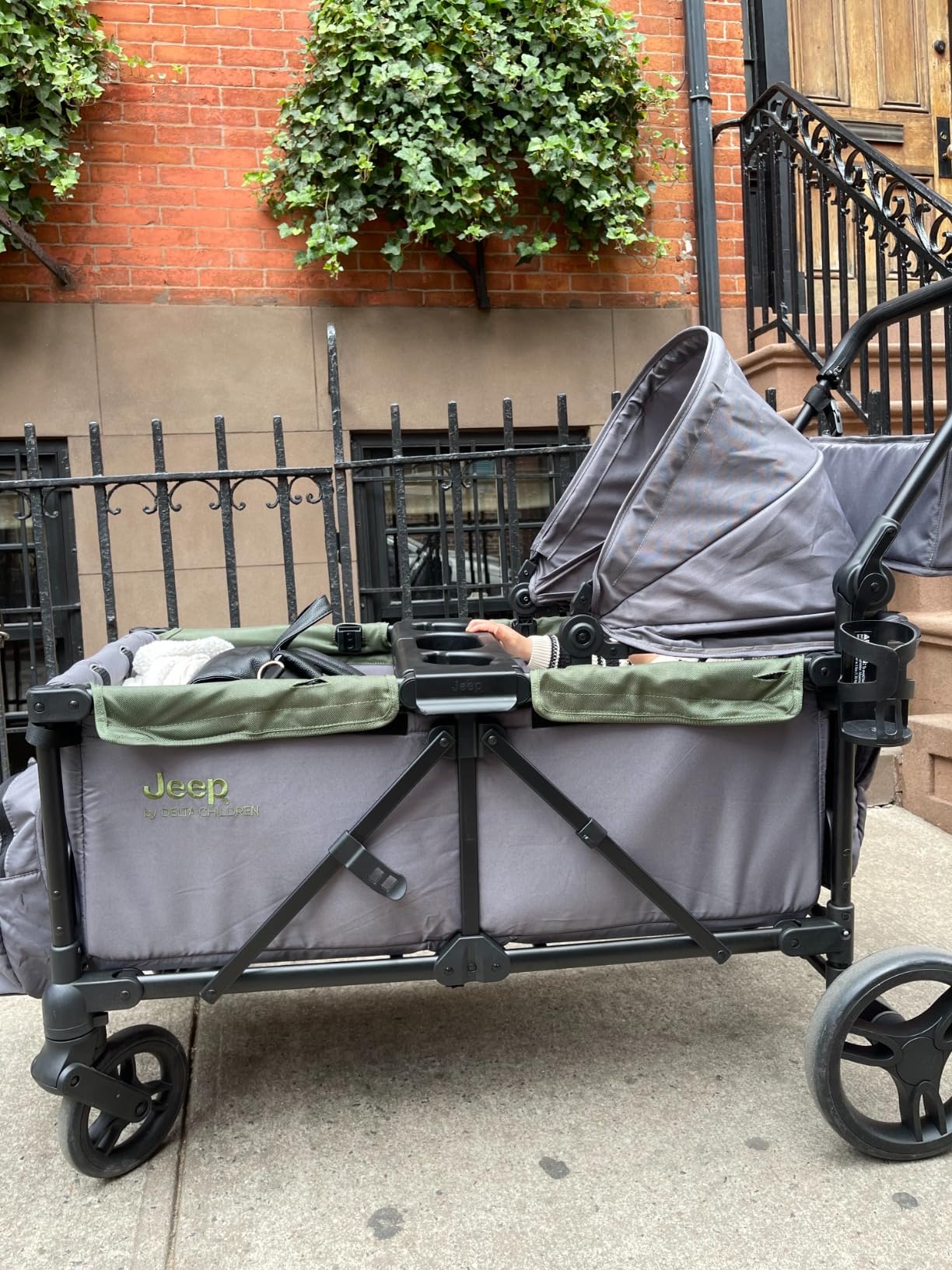 38/mo Finance Jeep Sport AllTerrain Stroller Wagon by Delta