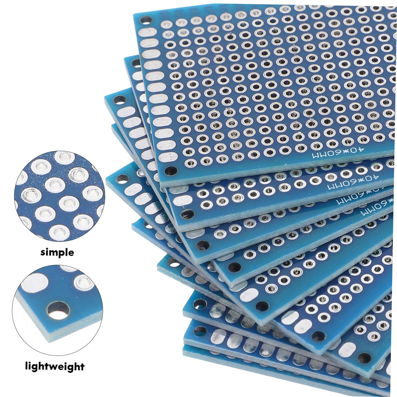 50 Pcs Tablero Perforado Pcb Universal De Circuito Baquelita NIYANGLE