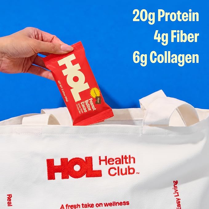 HOL Barra Proteica Bone Broth Maní Cacao 12 Unidades miniatura 3