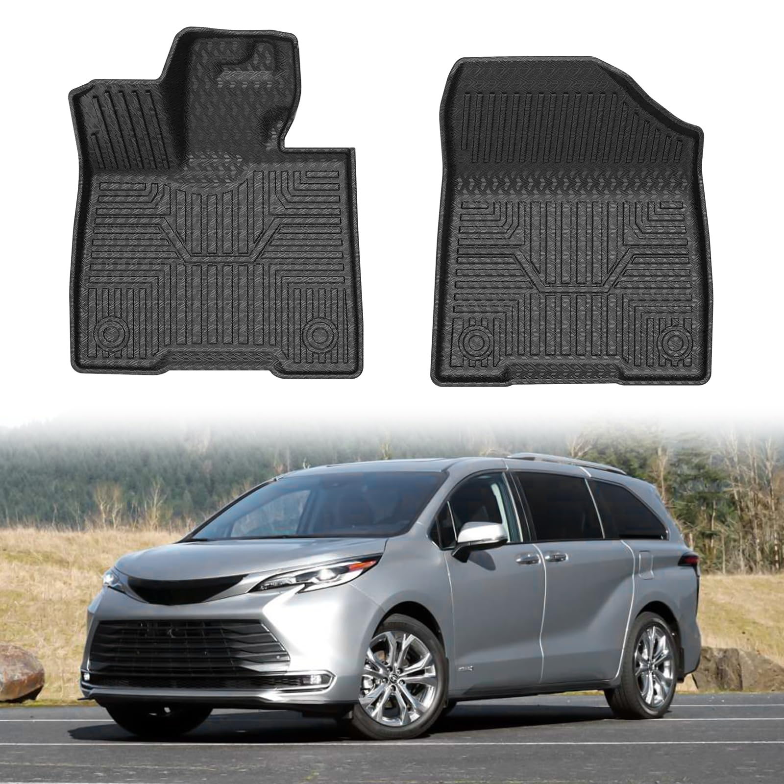 Amazon.com: Mixsuper Liner Floor Mats Compatible with Toyota Sienna ...
