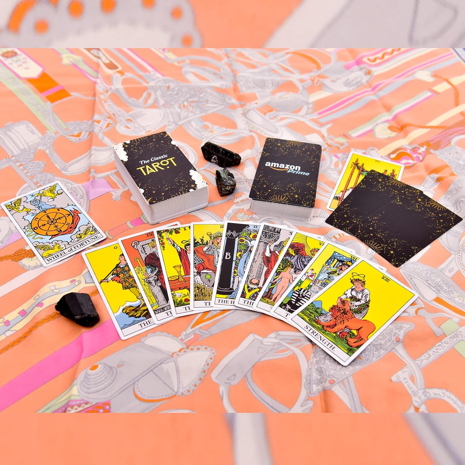 Hunnee Tarot Cards Deck with Guidebook Set for Beginners and Experts Readers, 78 Tarot Deck Cards with Booklet, Classic Traditional Tarot Deck Standard Size 4.75" x 2.75", Fortune Telling Cards Game