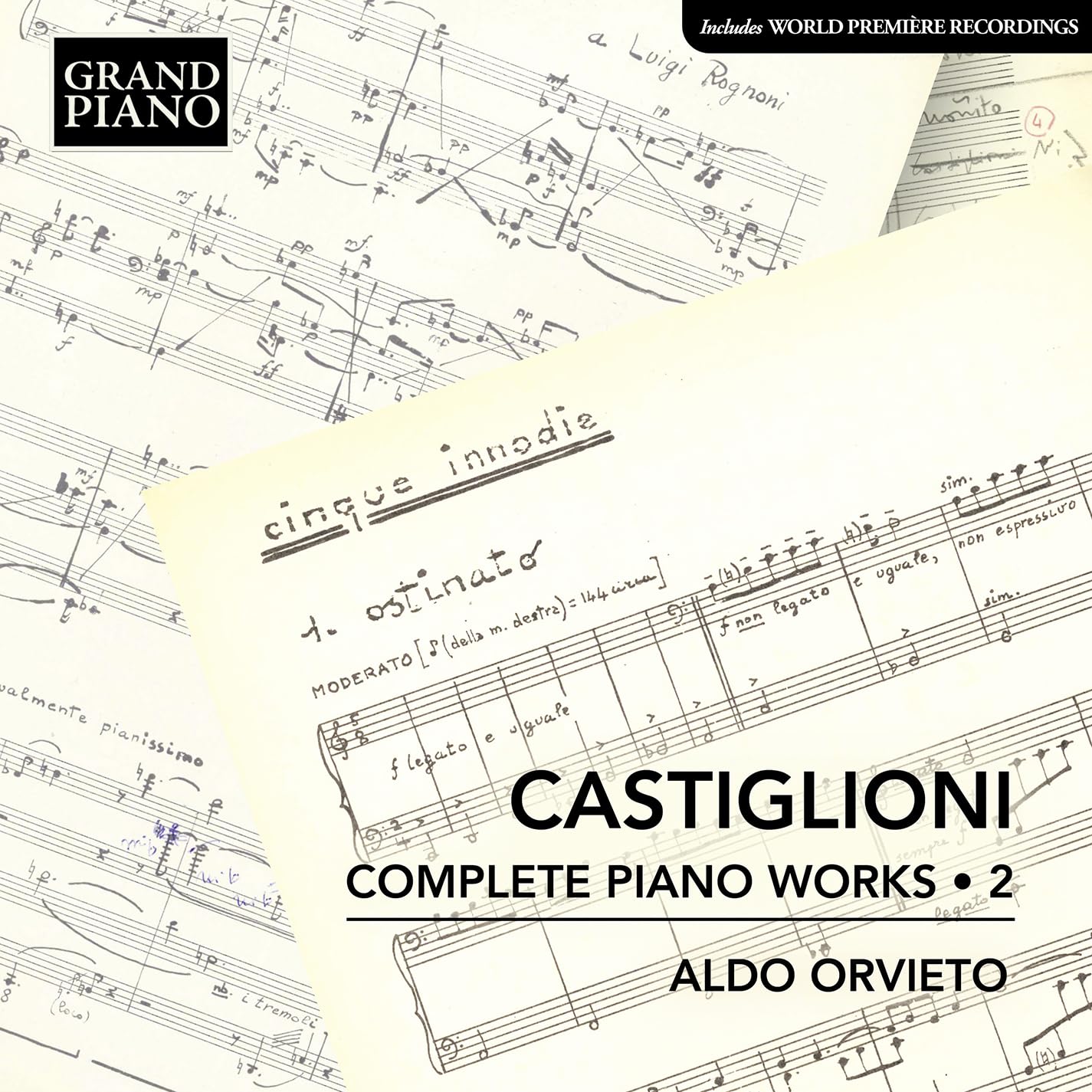 GP863 Niccolo Castiglioni Castiglioni: Complete Piano Works, Vol. 2 CD GP863 NEW