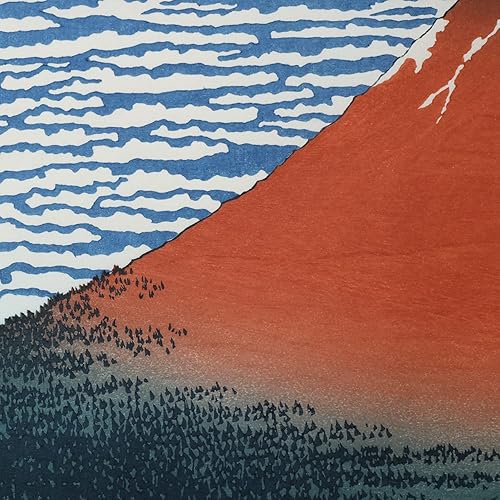 Miniatura 2 de JAPANMUSEUM MUSEO DE JAPÓN, Katsushika Hokusai, Fino Viento Claro Tiempo Rojo Fuji  Arte Japonés  Arte Ukiyo-e  Impresión de madera genuina impresa