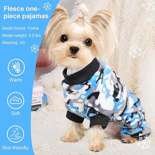 Miniatura 4 de Suéteres para perros pequeños, suéter cálido para mascotas, suéter para perros pequeños, pijama de forro polar para perro, suéter para cachorros,