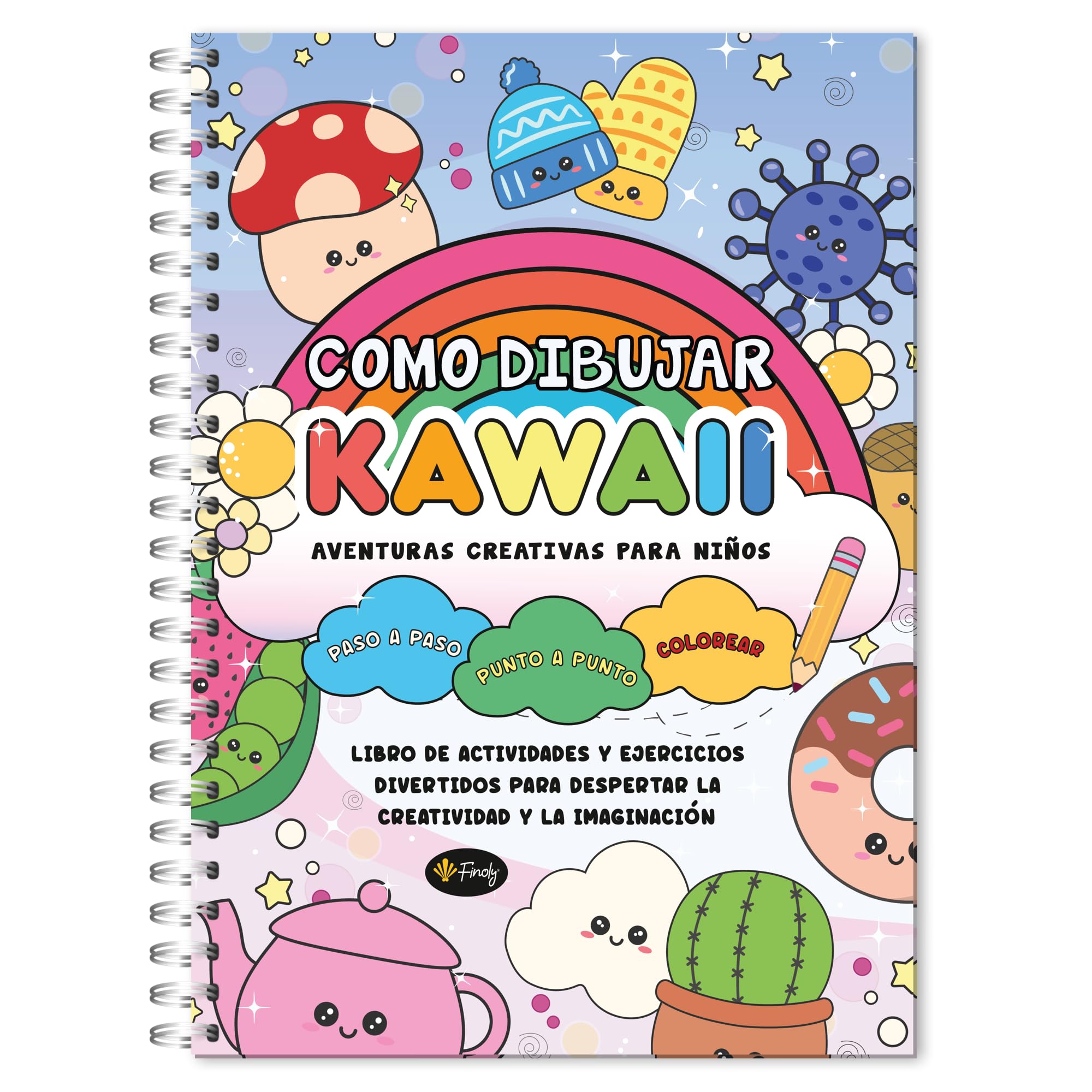 Finoly - Kawaii - Como Dibujar Kawaii - Como Dibujar Kawaii para Niños - Aprende a Dibujar Kawaii - Dibujar Kawaii - Libro Kawaii Dibujar para Niños - Libro Aprender a Dibujar - Aprender a Dibujar