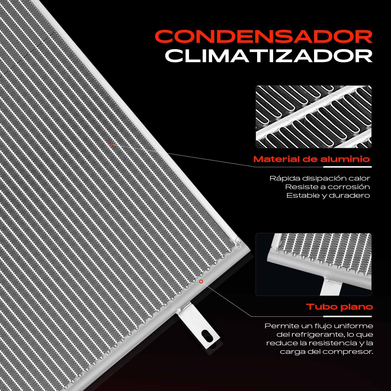 Frankberg Refrigerador de aire acondicionado Diesel Compatible con Trafic II Bus JL 2.0L Vivaro Furgoneta X83 2.0L Trafic II Bus JL 2.5L Vivaro A Plataforma/Chasis X83 2.5L 4417651