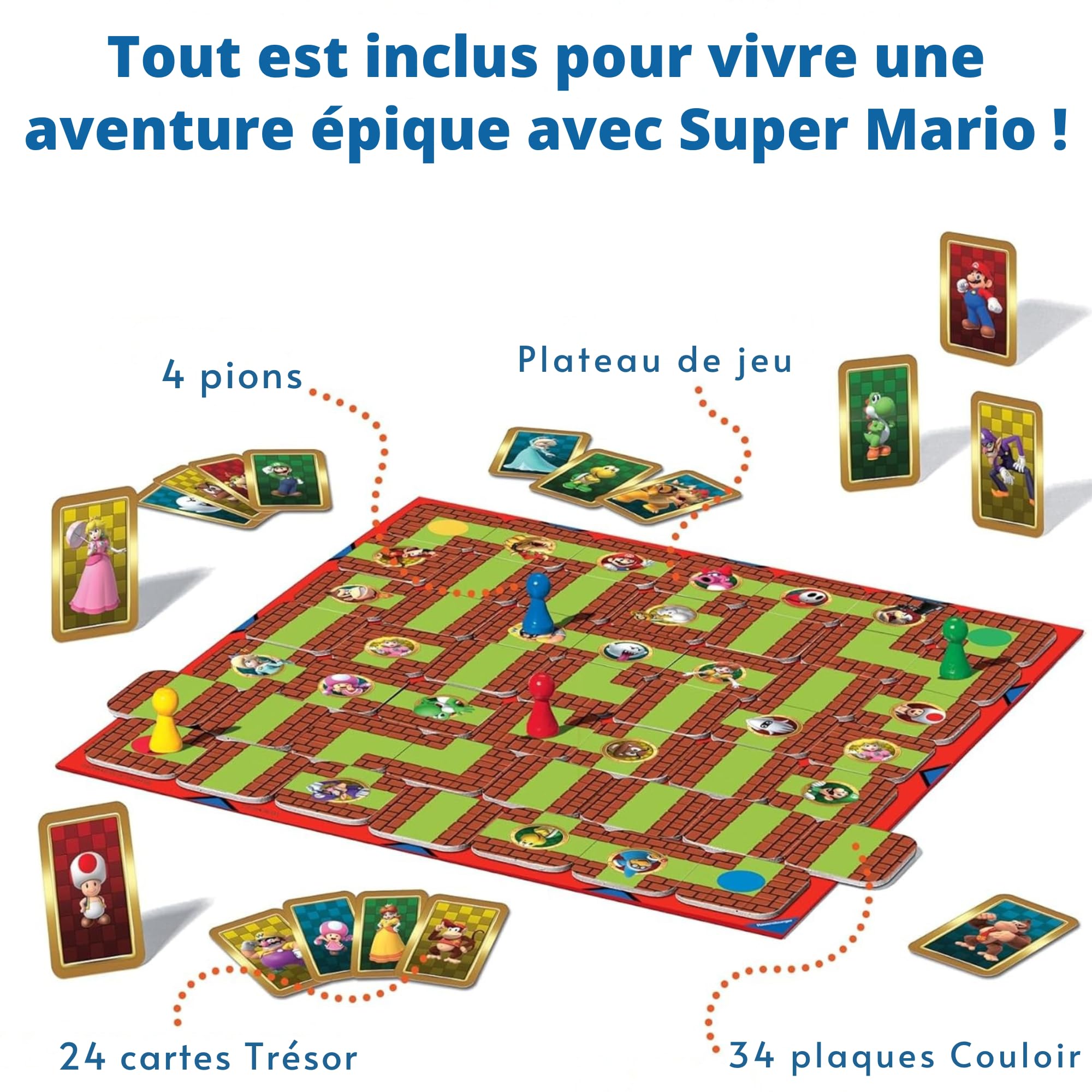 Ravensburger-Jeu de société classique-Labyrinthe One Piece-Jeu Ravensburger-Jeu de société classique-Labyrinthe One Piece-Jeu
