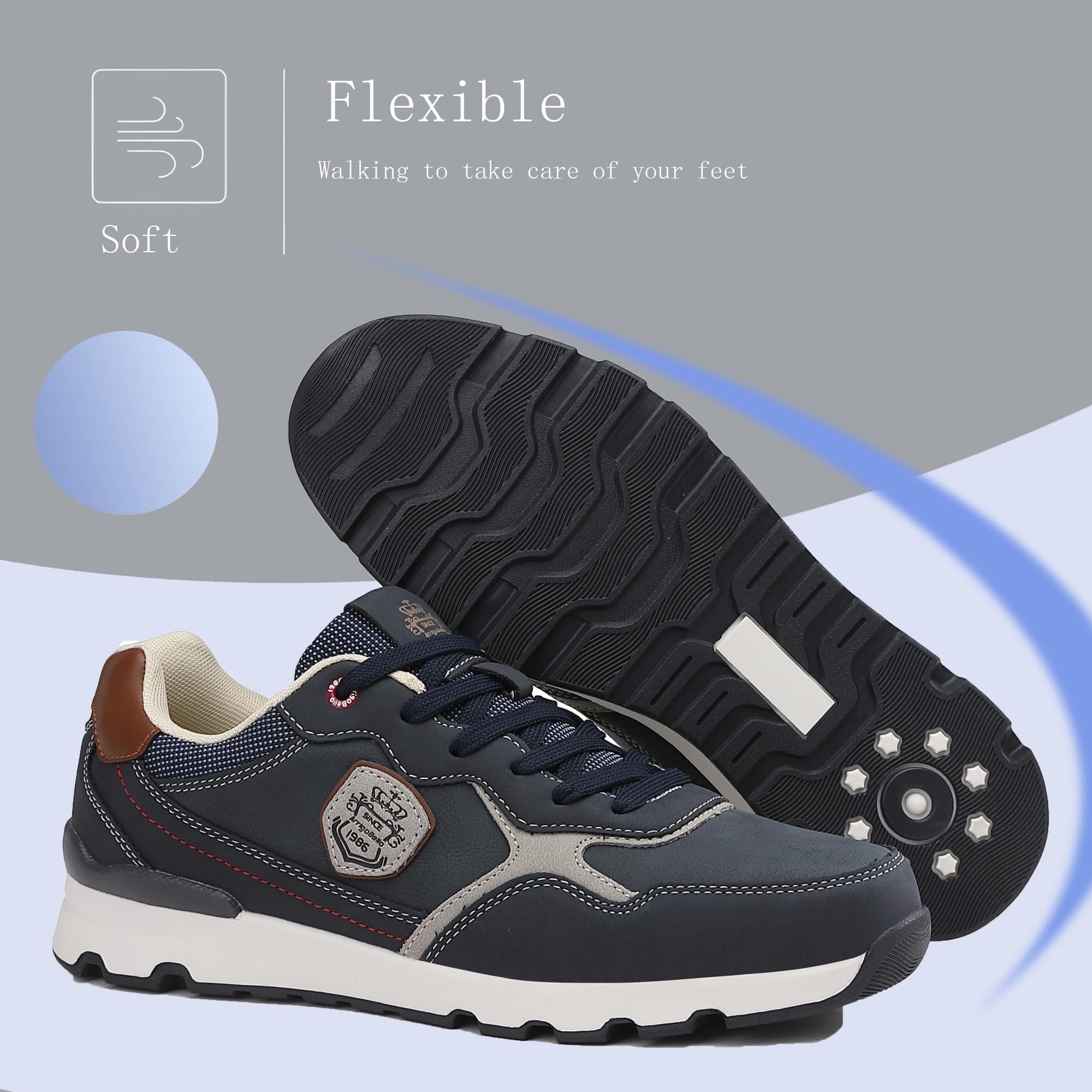 ARRIGO BELLO Sneakers Uomo Scarpe Ginnastica Sportive Running Trekking Mocassini Uomo Estivi all'aperto Respirabile Taglia 41-46