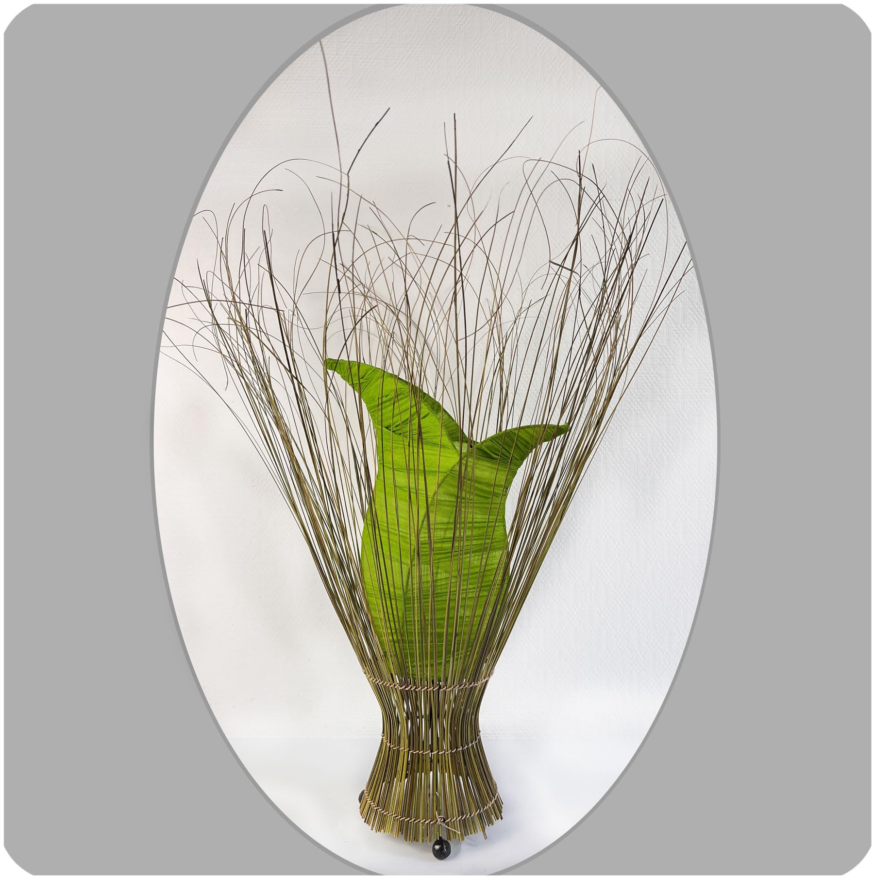 Simandra Deko-Leuchte Stimmungsleuchte Stehleuchte Tischleuchte Tischlampe Bali Asia TULPE klein 60 cm Color Grün