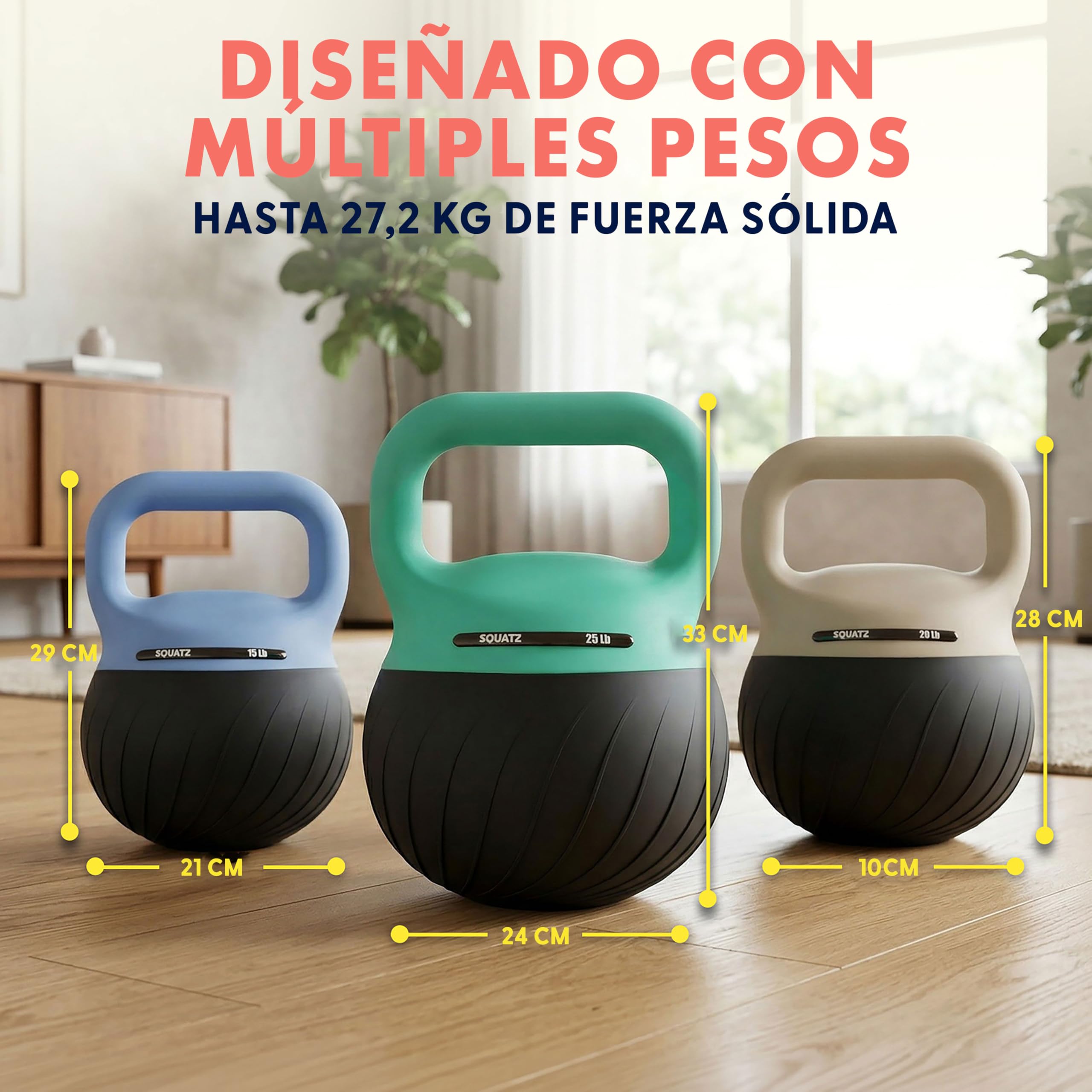 Squatz Set de Pesas Rusas, Kettlebells