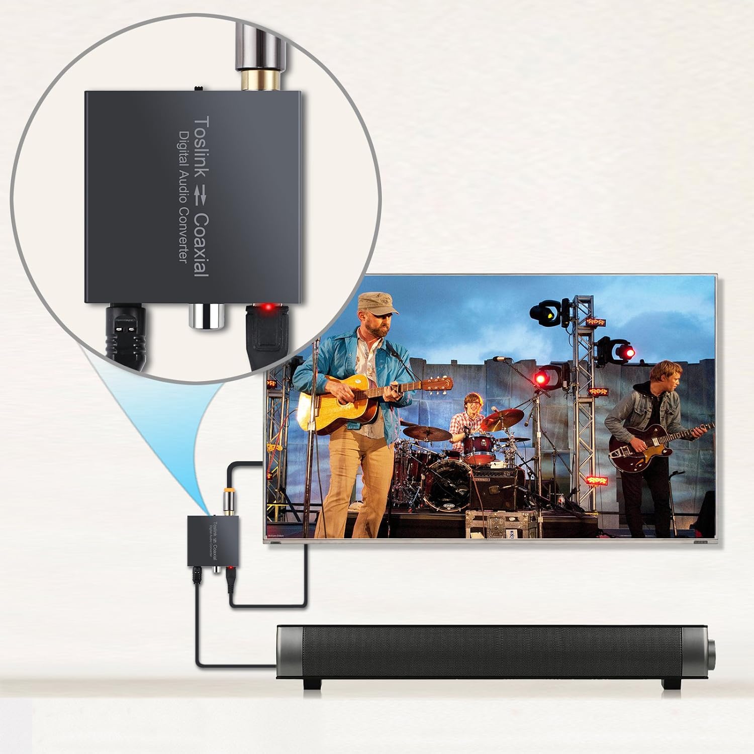Buу 1 gеt 1 LiNKFOR Optical-to-Coaxial or Coaxial-to-Optical Digital Audio Converter Toslink Optical SPDIF to Coaxial and Coaxial to Toslink Optical SPDIF Bi-Directional Converter Splitter Adapter Repeater