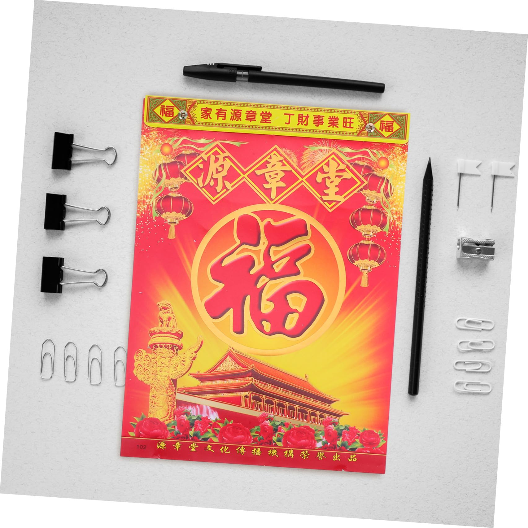 NUOBESTY Calendario da Parete 2026 Anno del Cavallo in Carta Design Unico e Strappo Facile, Decorazione Elegante per Casa e Ufficio
