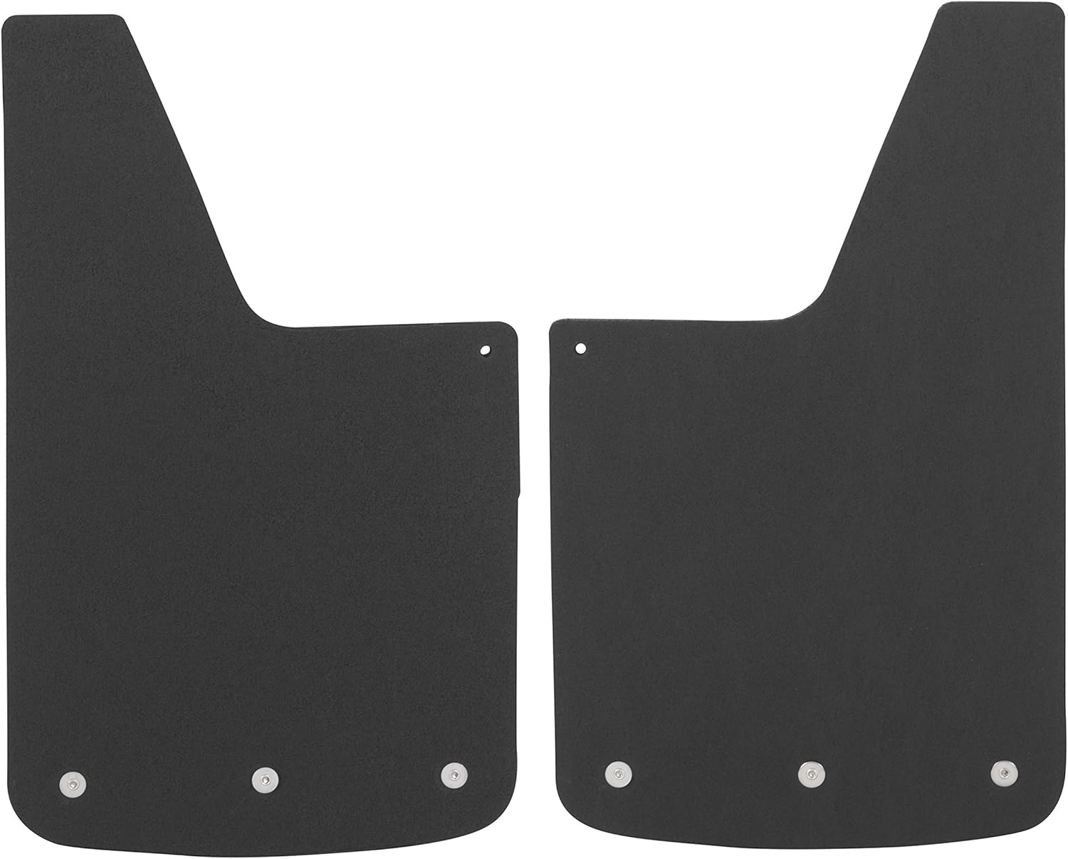 LUVERNE 251220 Universal Front or Rear 12-Inch x 20-Inch Textured Rubber Mud Guards with Stainless Steel Plates, 2 Flaps