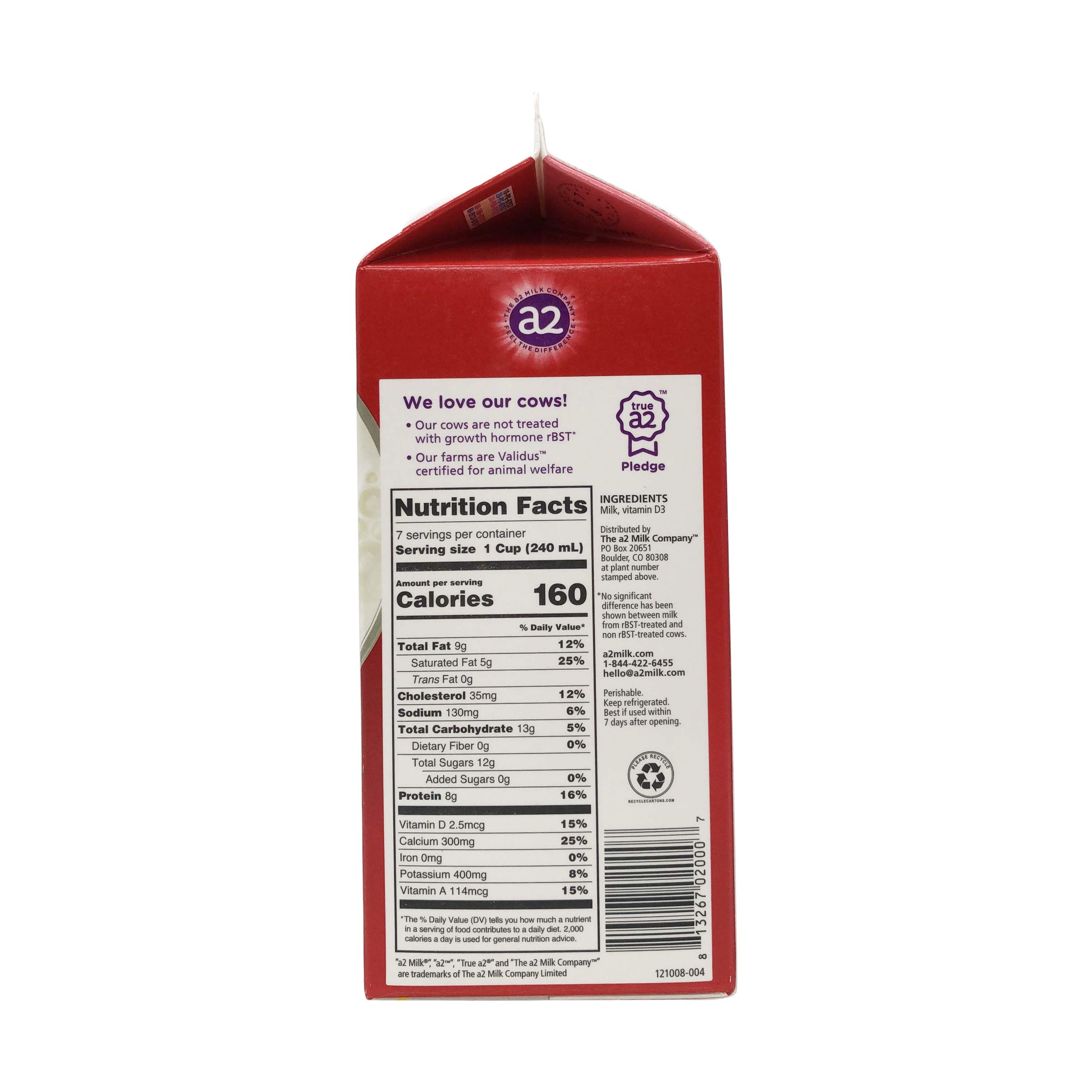 A2 MILK Whole Milk, 59 FZ