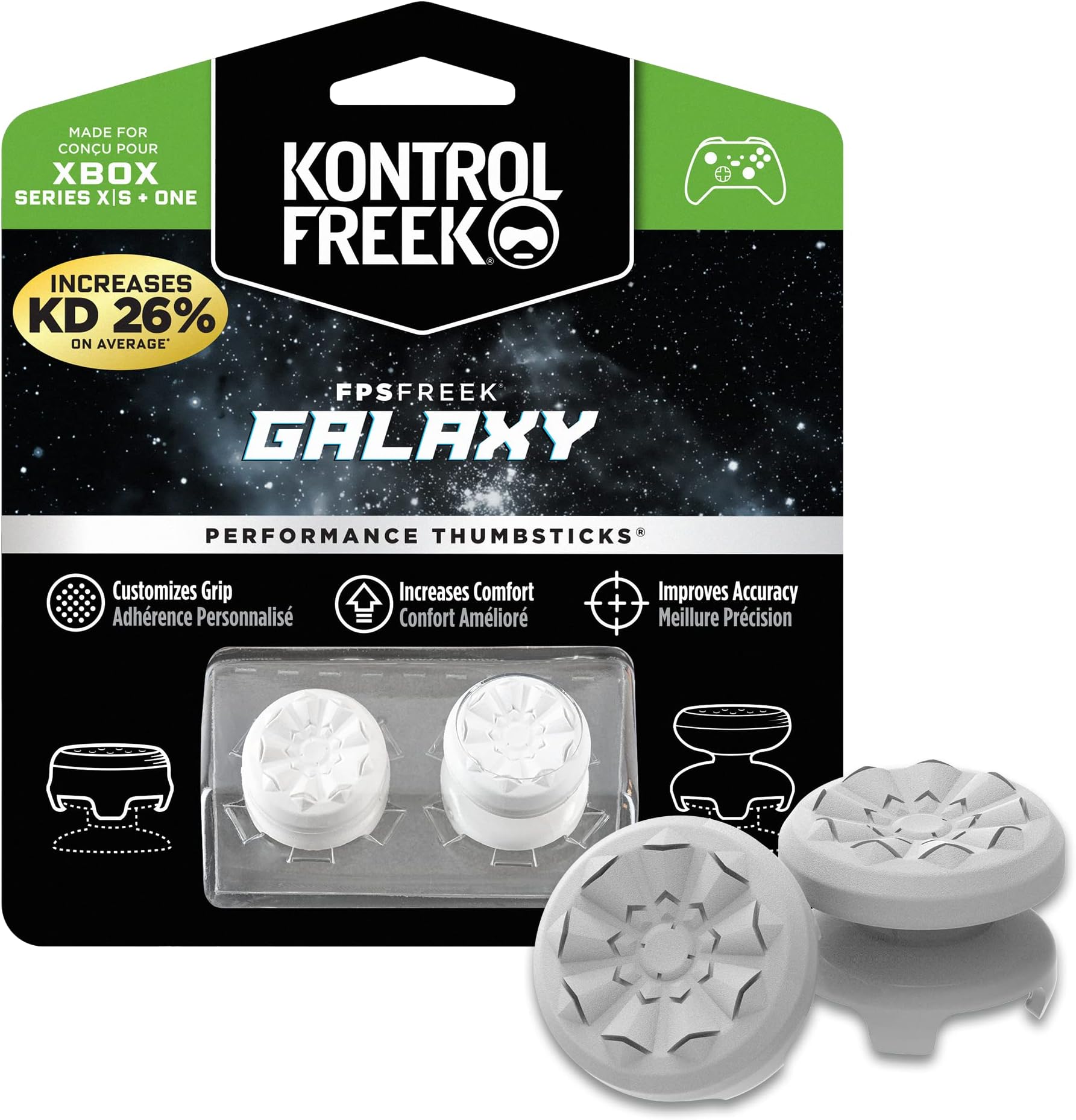 KontrolFreek FPS Freek Galaxy White Performance Thumbsticks