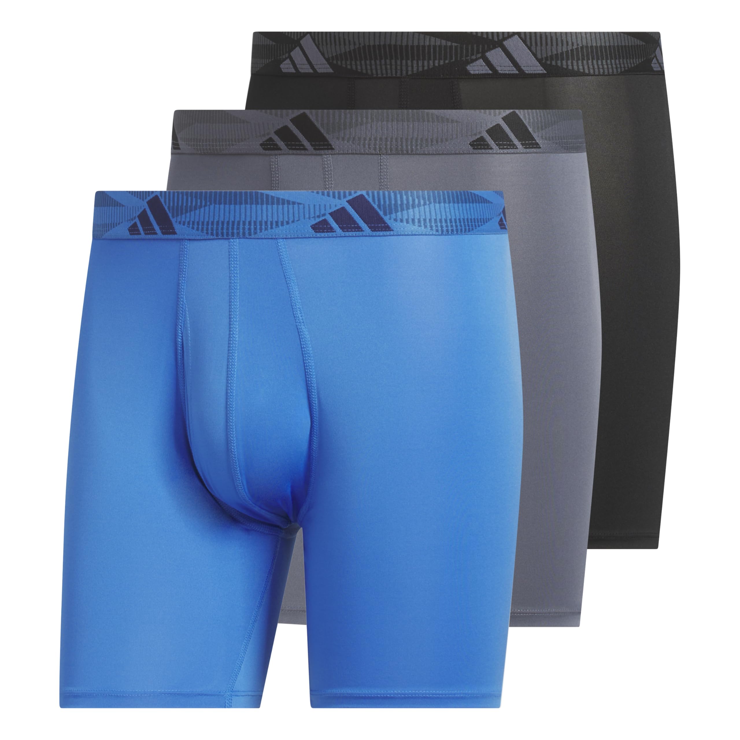 adidas Mens Microfiber Boxer Briefs Underwear Multipack Athletic Stretch-Fit