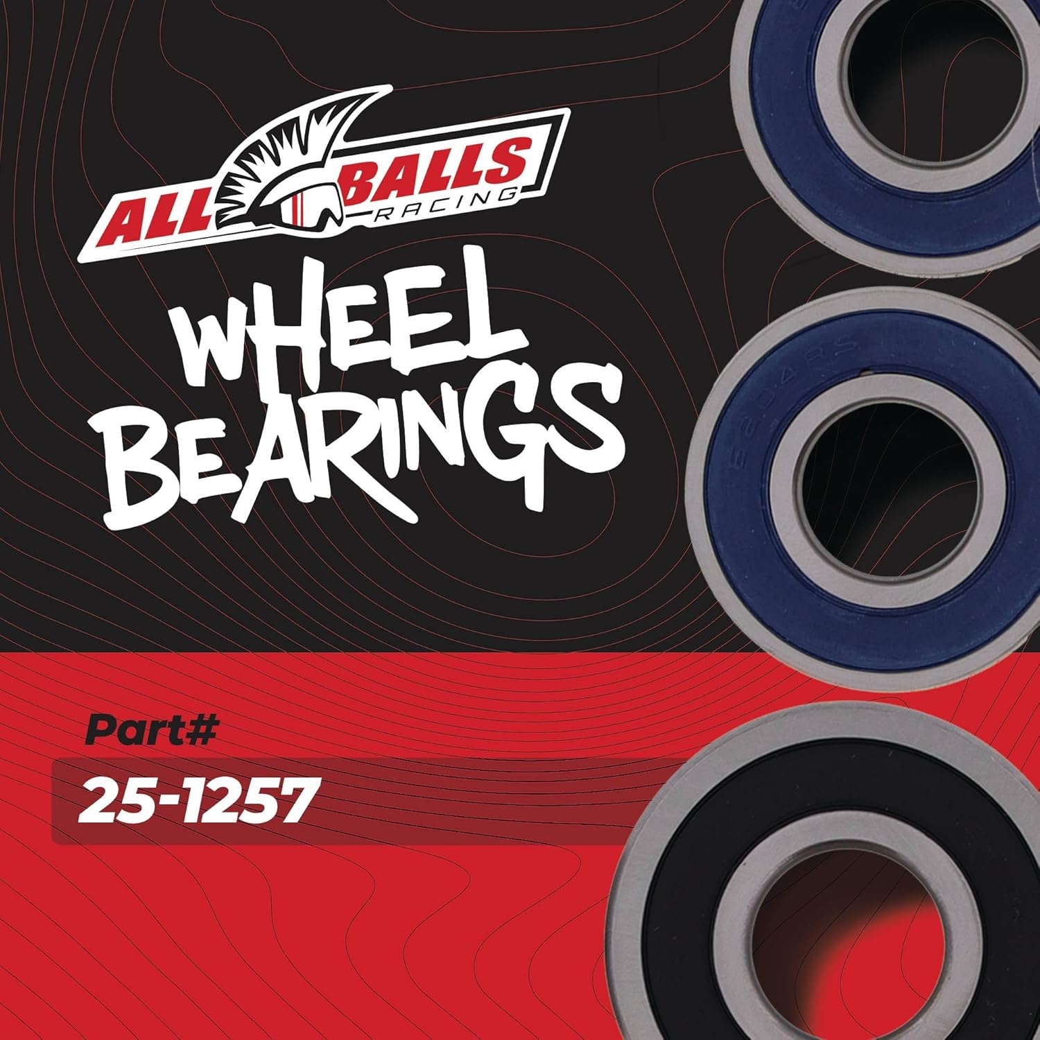 All Balls Racing 25-1257 Wheel Bearing Seal Kit Compatible with/Replacement for Honda