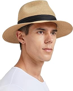 Zylioo S/M/L/XL/XXL Straw Hat Sun Hat Large / Small Head UV Protection Straw Summer Hat Beach Hat for Holiday Men Women