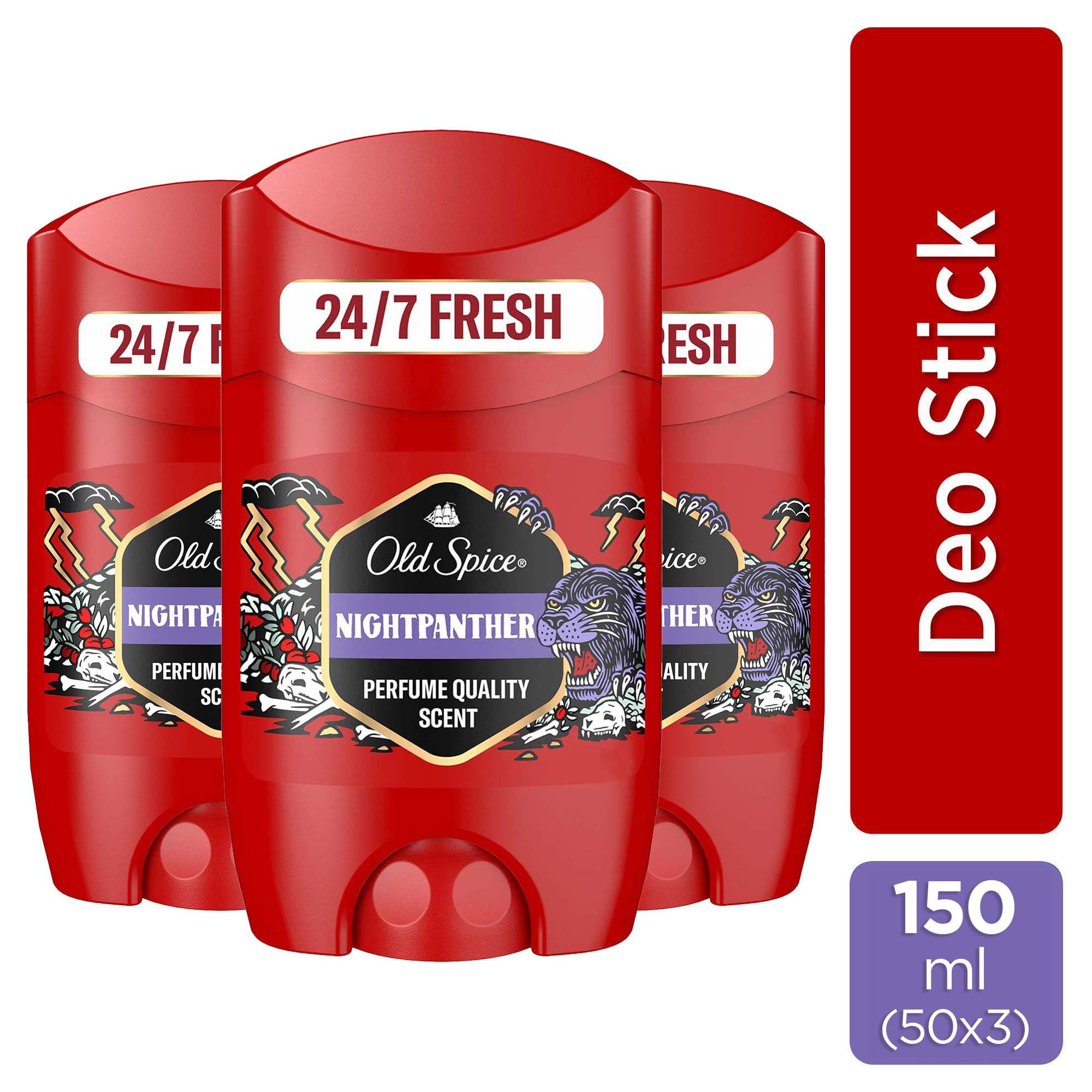 Old Spice Night Panther Erkek Deodorant Stick 50 ml 3lü paket
