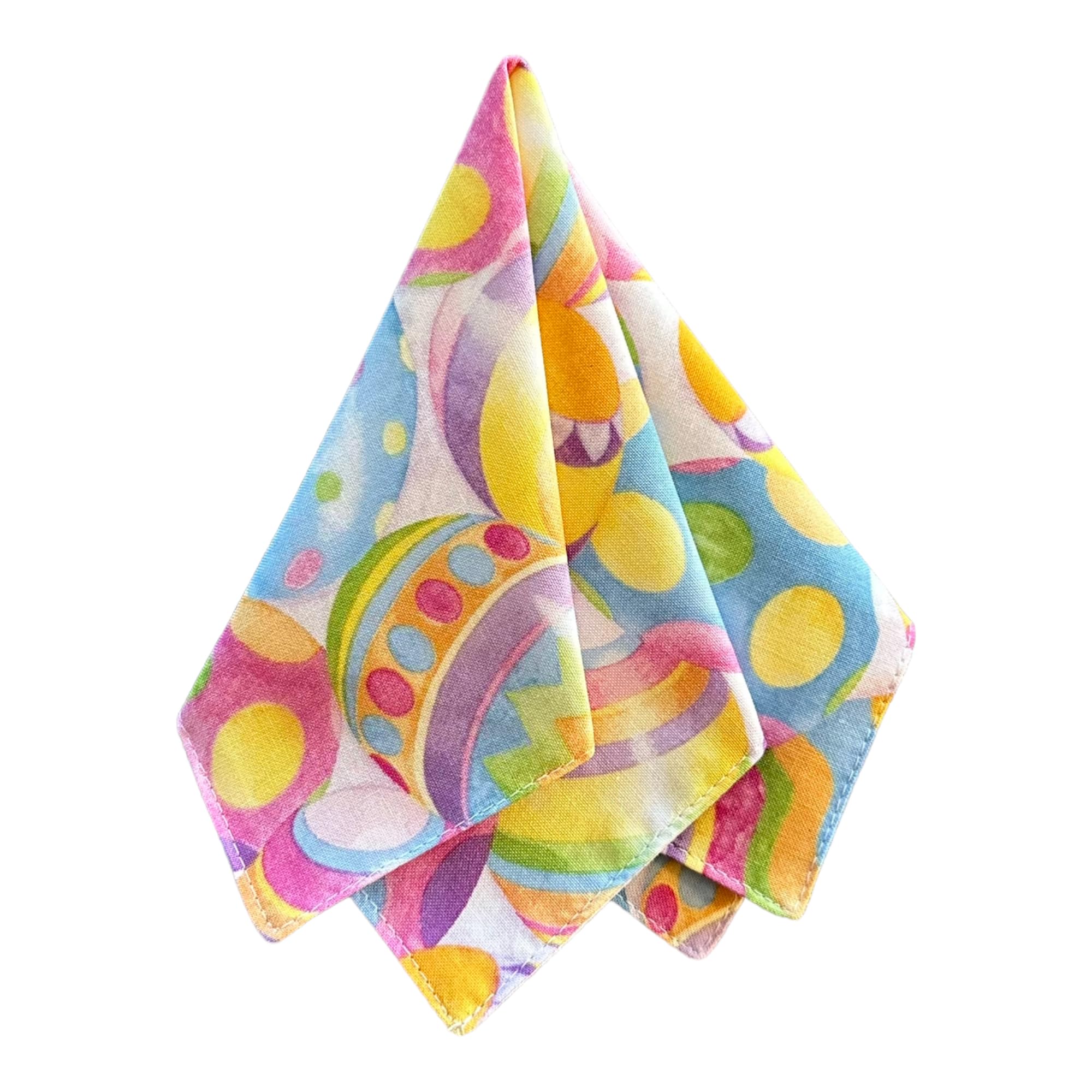 Holiday Bow Ties Mens Pocket Square Easter Eggs Water Colored Handkerchief, Mens (Mens)