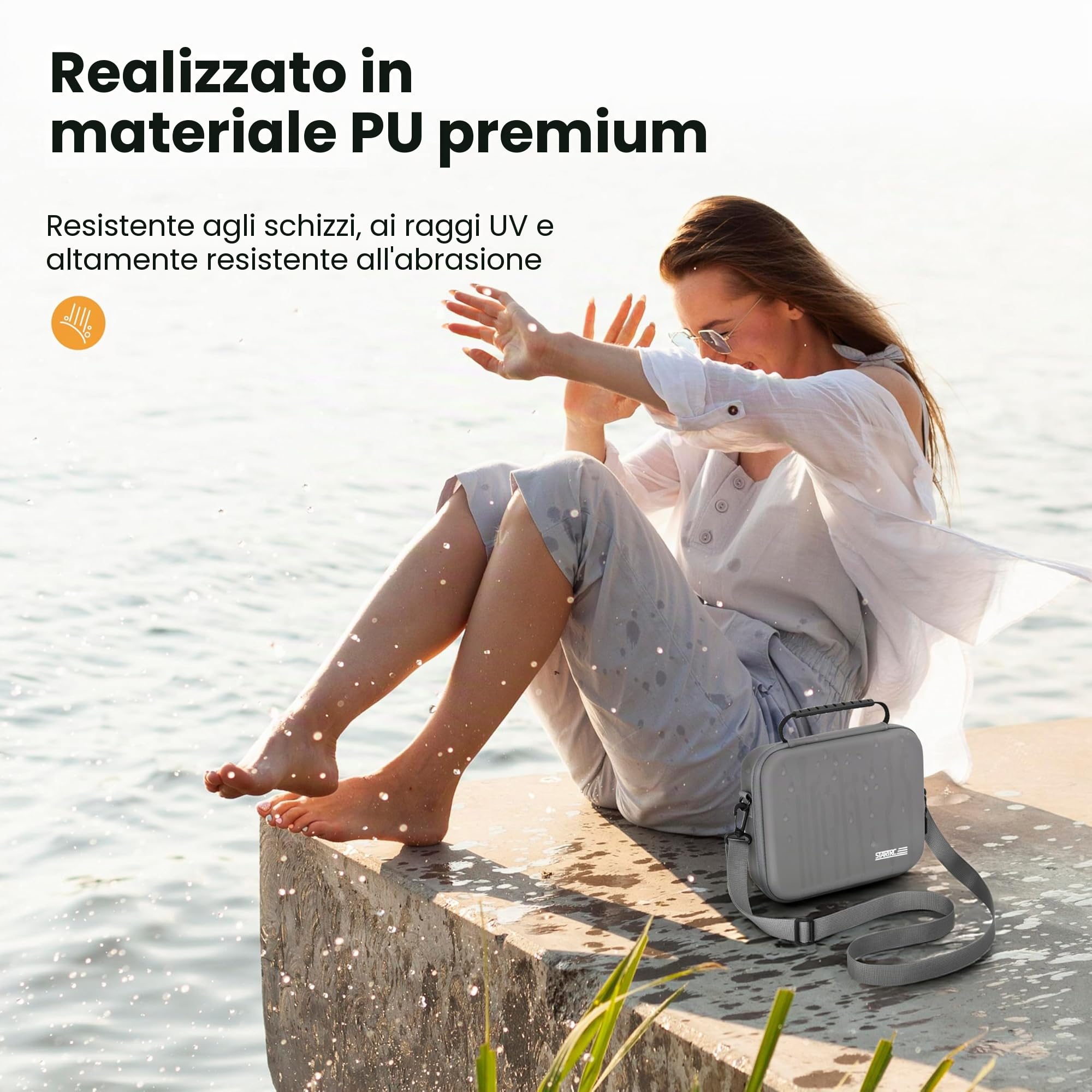 STARTRC, custodia Neo 2, borsa a spalla/mano in PU portatile per drone DJI Neo 2 e accessori per batterie