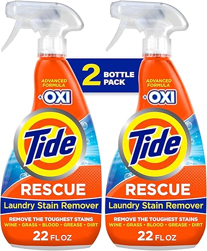 Tide Quitamanchas de lavandería con Oxi ropa de rescate tapicería alfombras y más de manchas resistentes 215 onzas líquidas paquete de 2